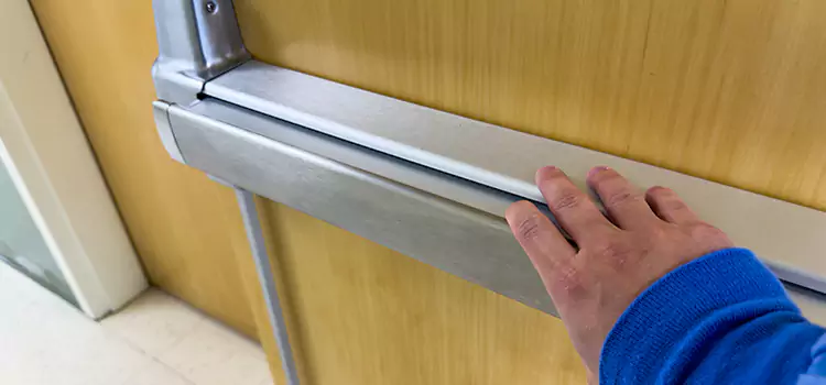 Installing a Push Bar on a Door Schertz